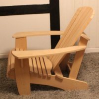 Adirondack Deck Chair -Tamme- mit Footrest