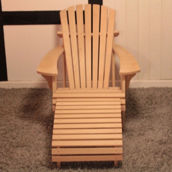 Adirondack Deck Chair -Tamme- mit Footrest