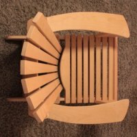 Adirondack Deck Chair -Tamme- mit Footrest