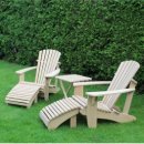 Adirondack Set -Kalle & Kalle- mit Footrest